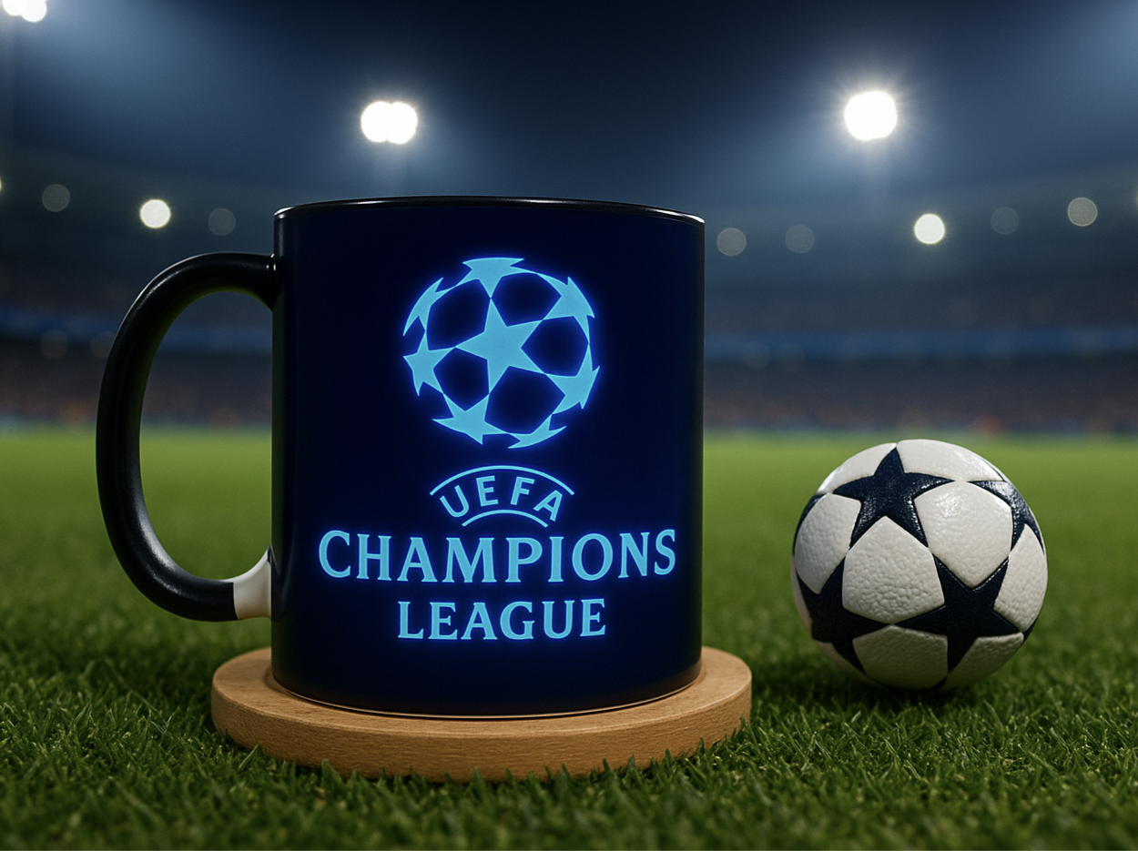 🏆🔥 Taza "Con sabor a Champions" ⚽✨