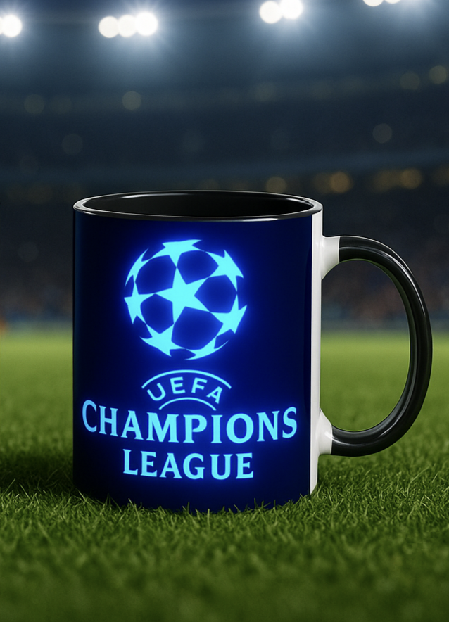 🏆🔥 Taza "Con sabor a Champions" ⚽✨