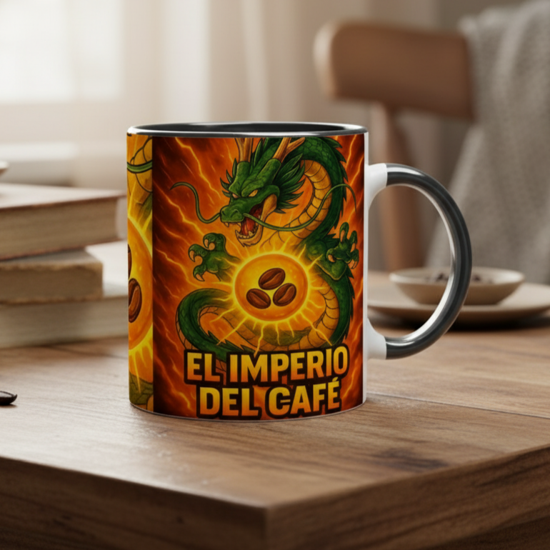 🐉 Taza Shenron del Imperio del Café – Despierta el Poder del Dragón ☕⚡