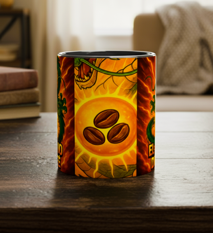 🐉 Taza Shenron del Imperio del Café – Despierta el Poder del Dragón ☕⚡