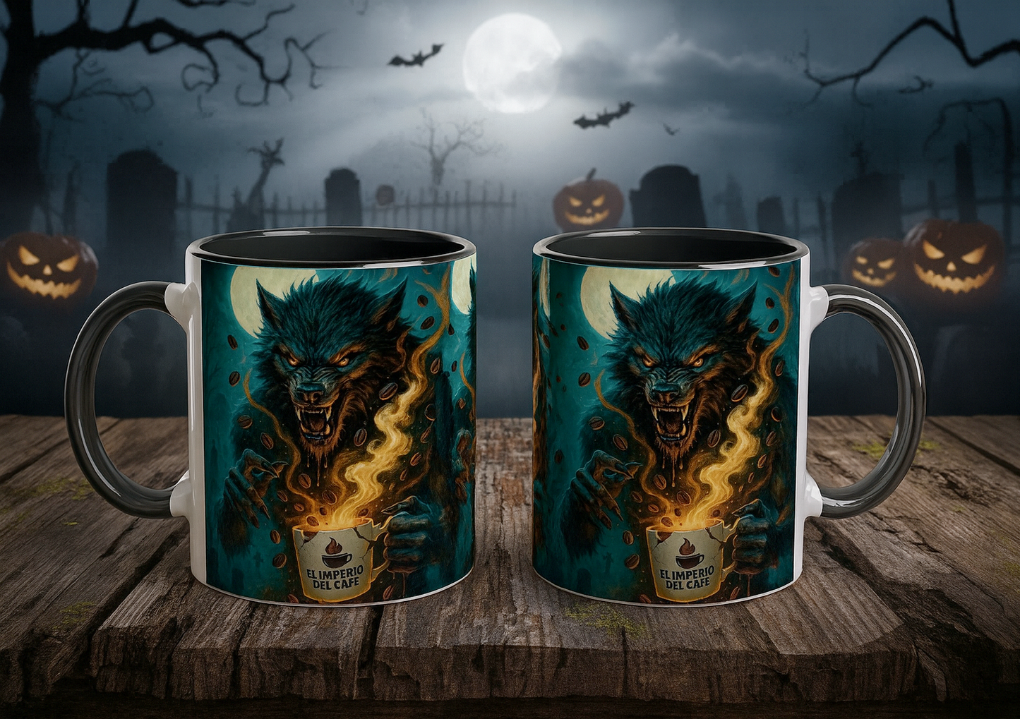 Taza Hombre Lobo del Café – Halloween 2025 ☕🌕