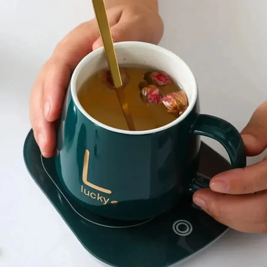 ¡Di adiós al café frío! ❄➡🔥 Calentador de tazas USB, tu mejor aliado!