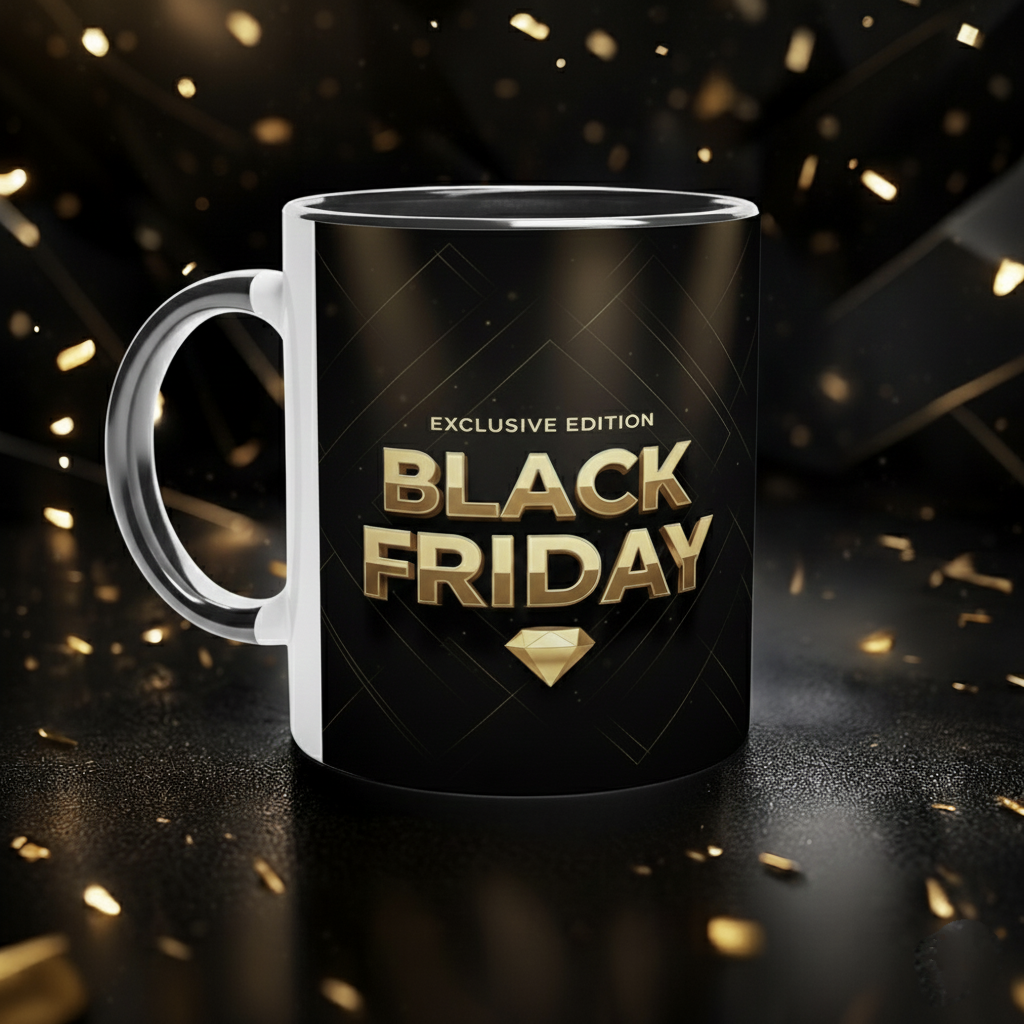✨ La Taza Oficial del Imperio del Café – ¡Edición Black Friday! ⚡🖤☕” ✨