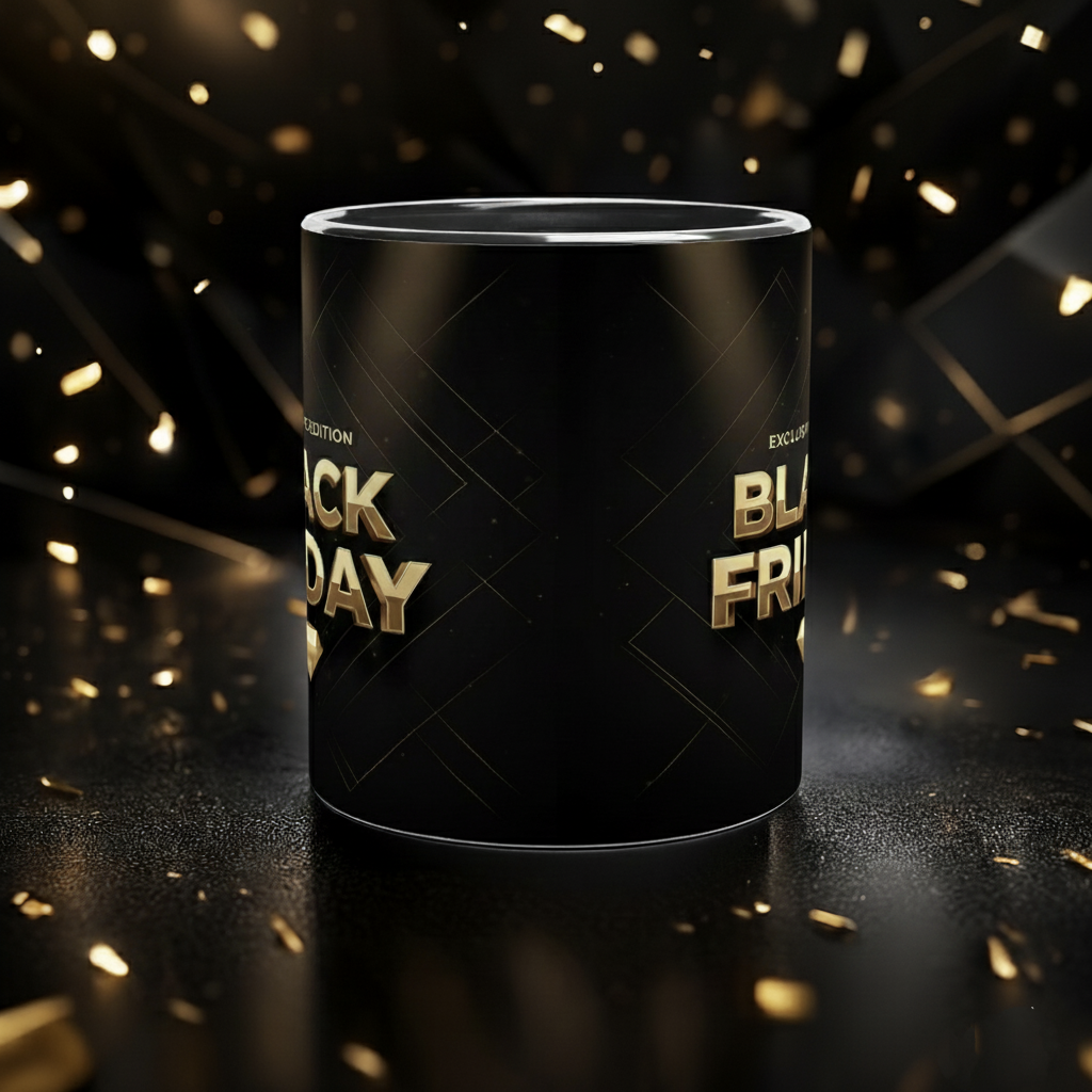 ✨ La Taza Oficial del Imperio del Café – ¡Edición Black Friday! ⚡🖤☕” ✨