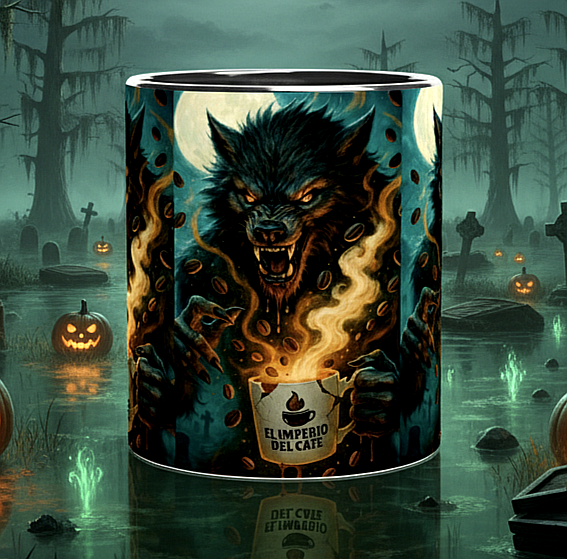 Taza Hombre Lobo del Café – Halloween 2025 ☕🌕