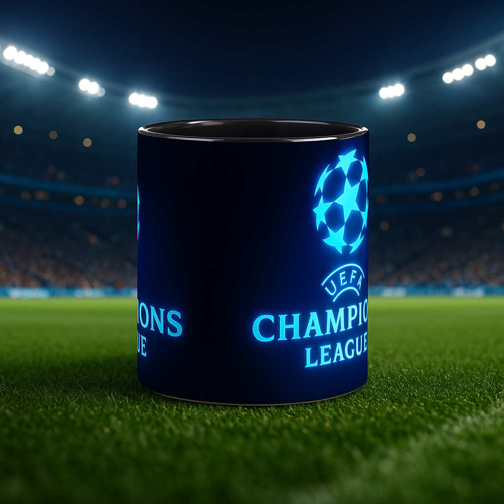 🏆🔥 Taza "Con sabor a Champions" ⚽✨